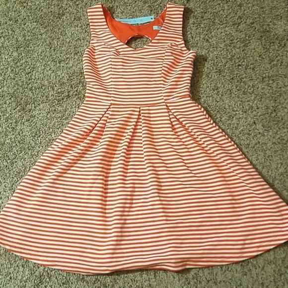 NWT• Bow Back Orange Dreamsicle Dress - Picture 4 of 8